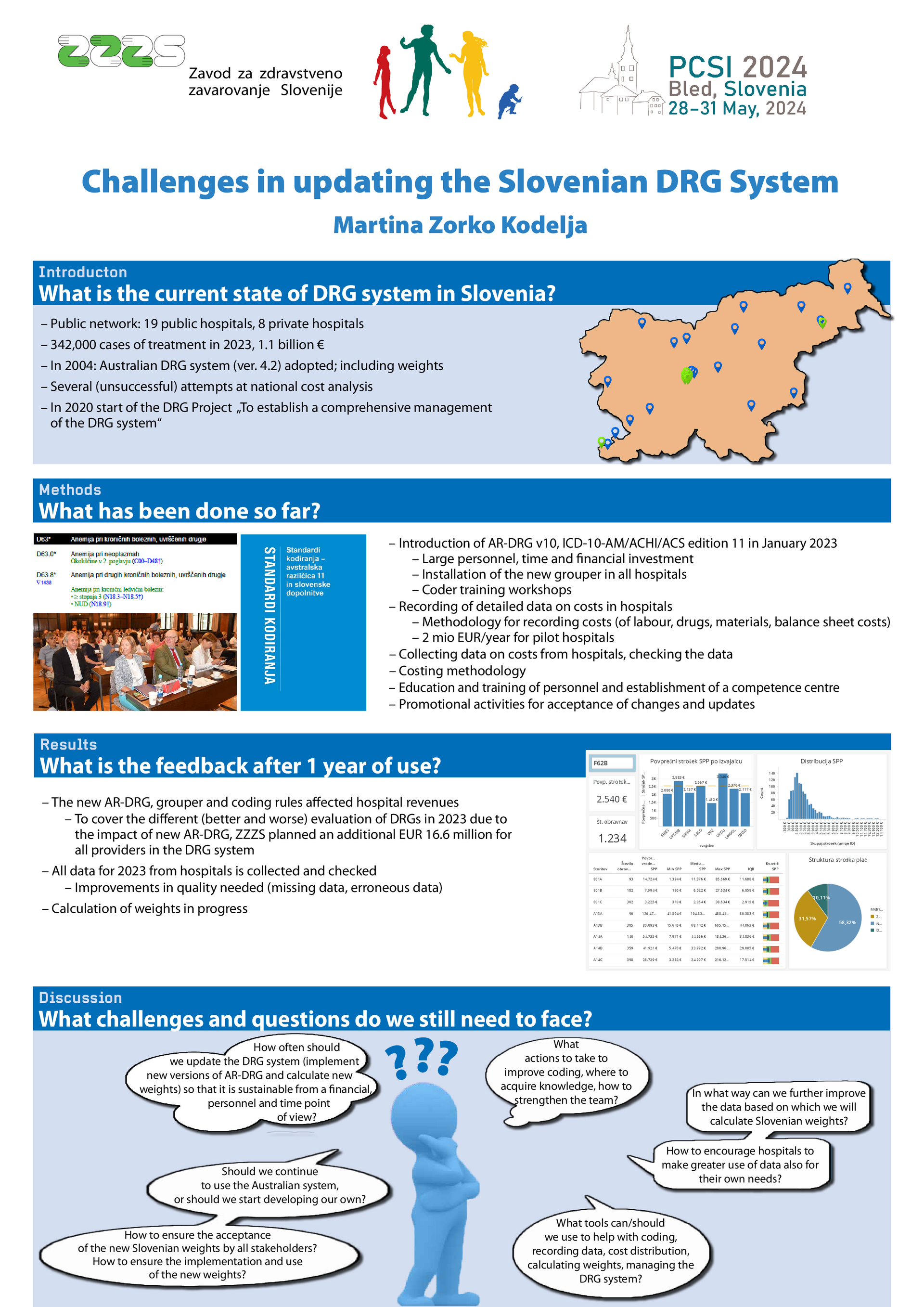 poster Martine Zorko Kodelja, vodje projekta SPP v ZZZS